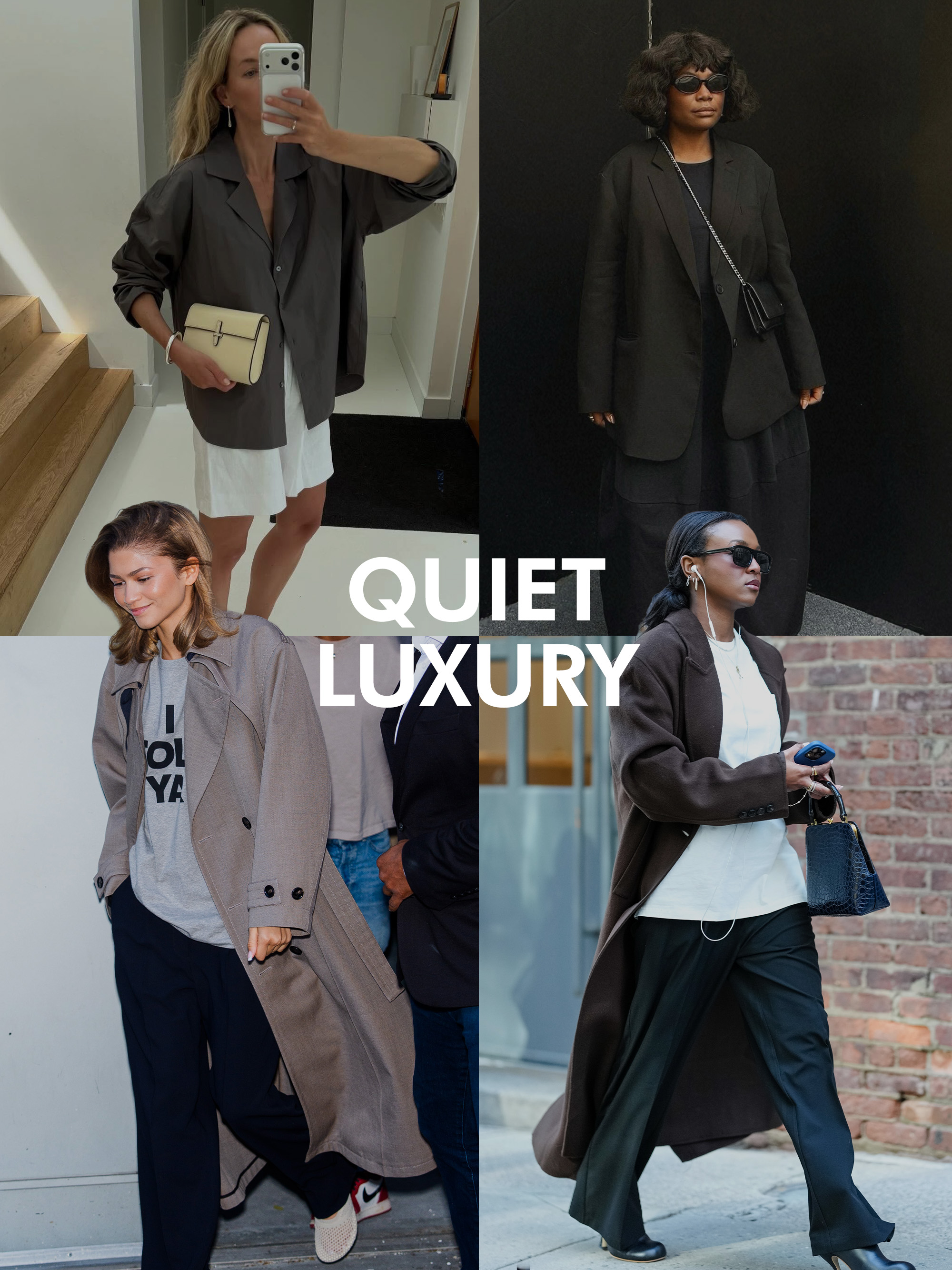 Quiet luxury aesthetic.