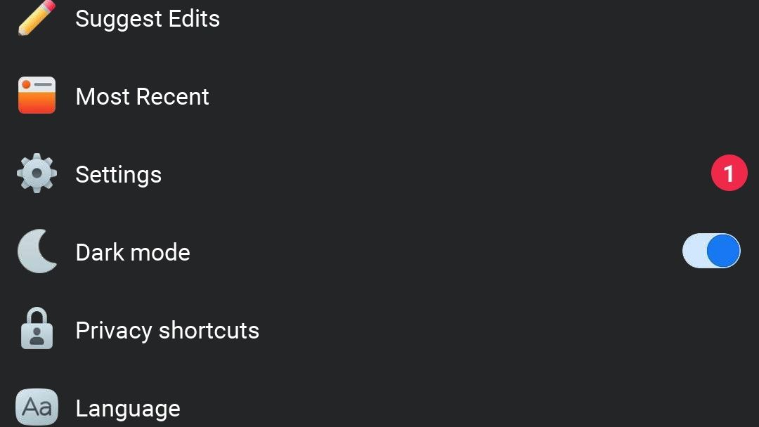 how to turn on dark mode on facebook lite