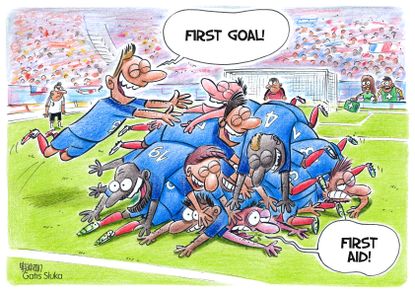 Editorial Cartoon World FIFA World Cup