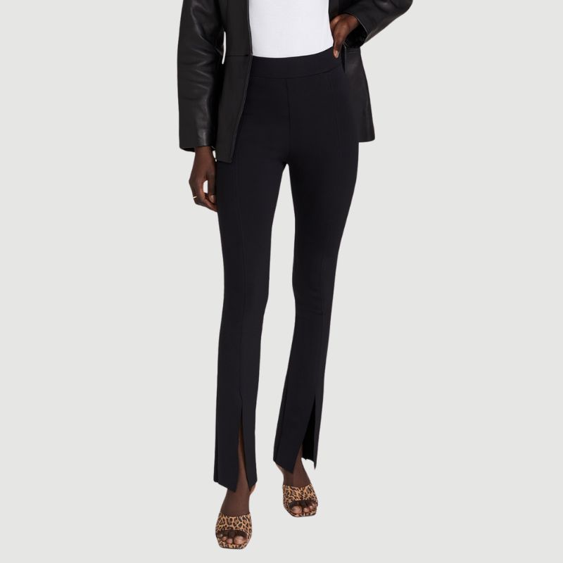Commando Neoprene Split Front Pants on model