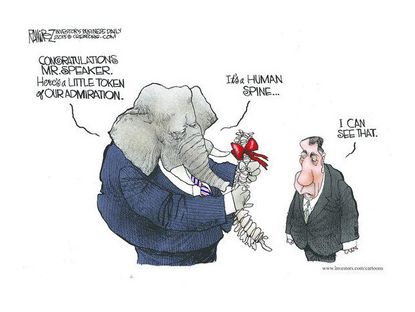 Political cartoon GOP Boehner House speaker