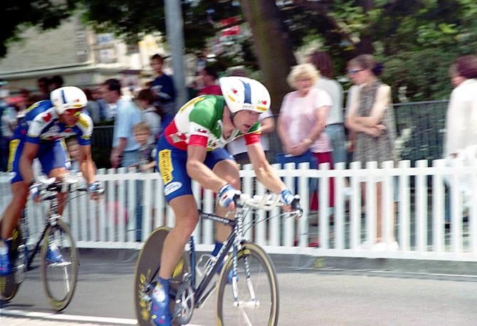 Gianni Bugno in the 1995 Tour