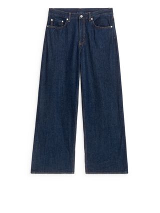 Cloud Low Loose Jeans - Dark Blue - Arket Gb