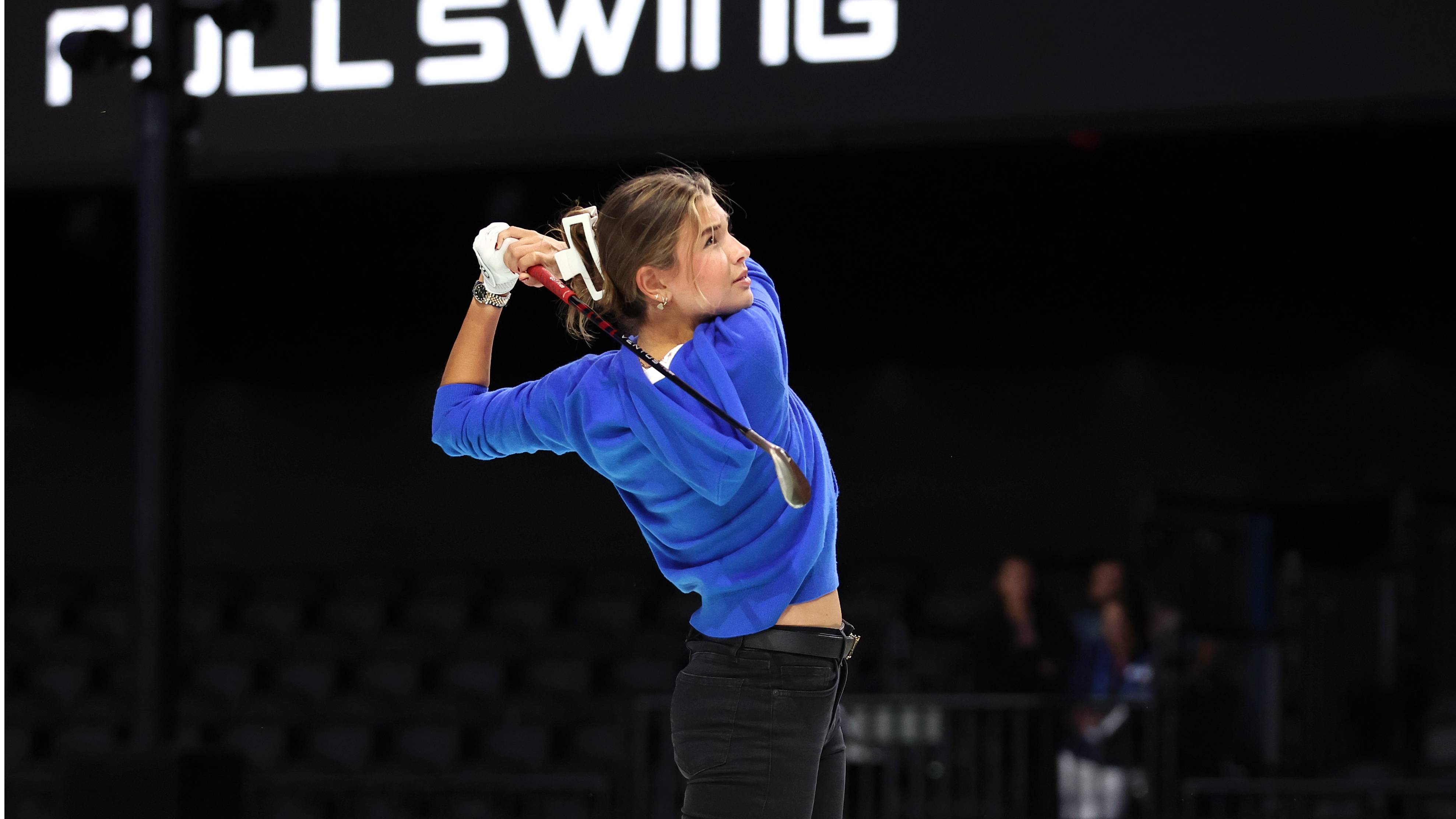 Kai Trump at the 2025 TGL event in Florida