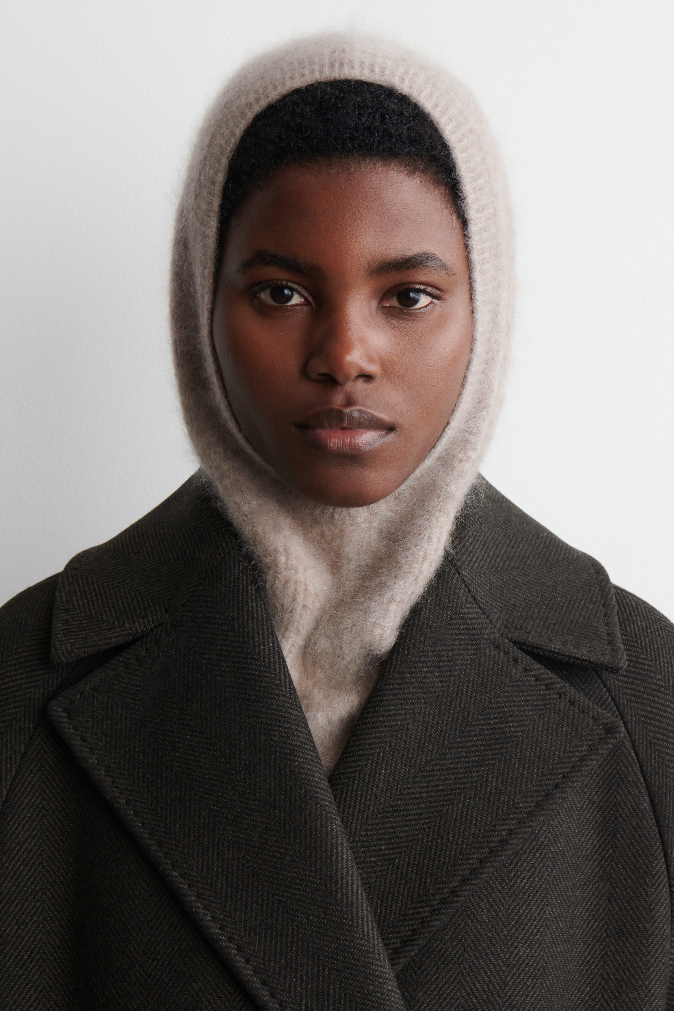 Brushed-Cashmere Hood