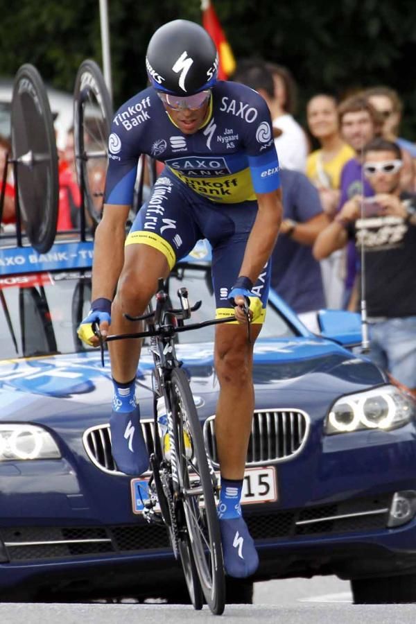 Alberto Contador (Saxo Bank-Tinkoff Bank) beat Chris Froome but couldn't take the red jersey off Joaquim Rodriguez.