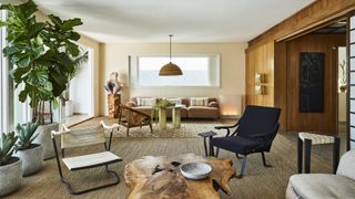 mid-century modern living room by Kelly Wearstler