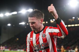 Oliver Norwood of Sheffield United during the Sky Bet Championship between Sheffield United and Hull City at Bramall Lane on January 20, 2023 in Sheffield, England.