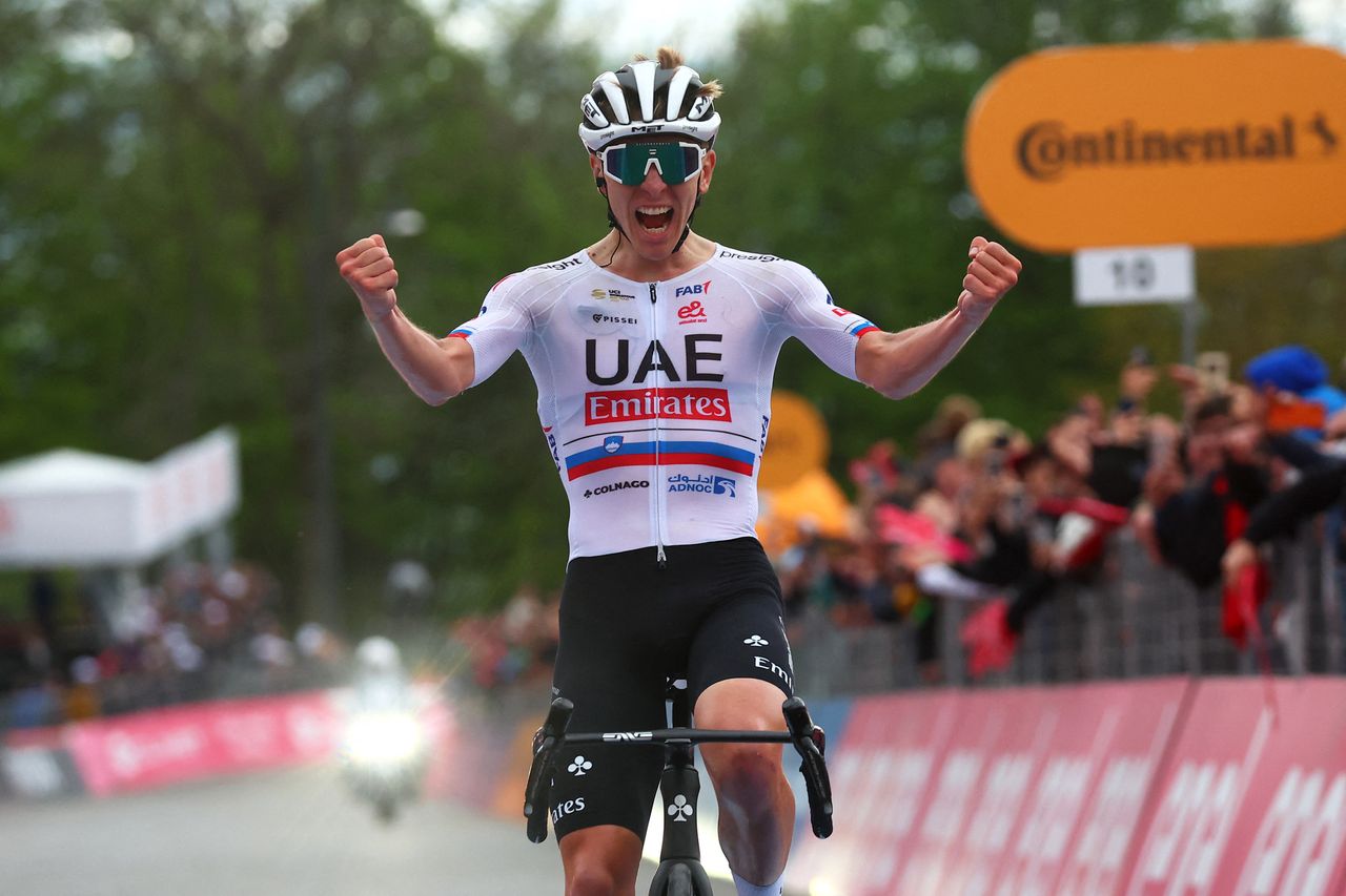 Tadej Pogačar at the Giro d&#039;Italia