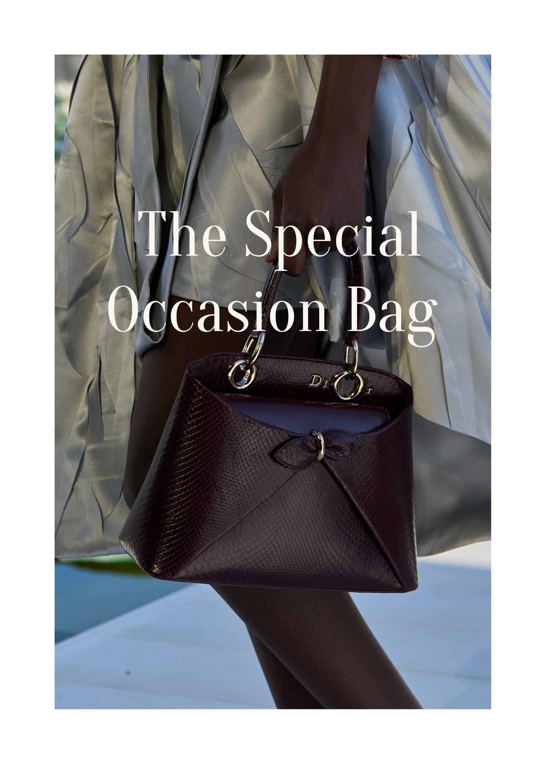 top-handle bag on Dior's Fall 2026 runway