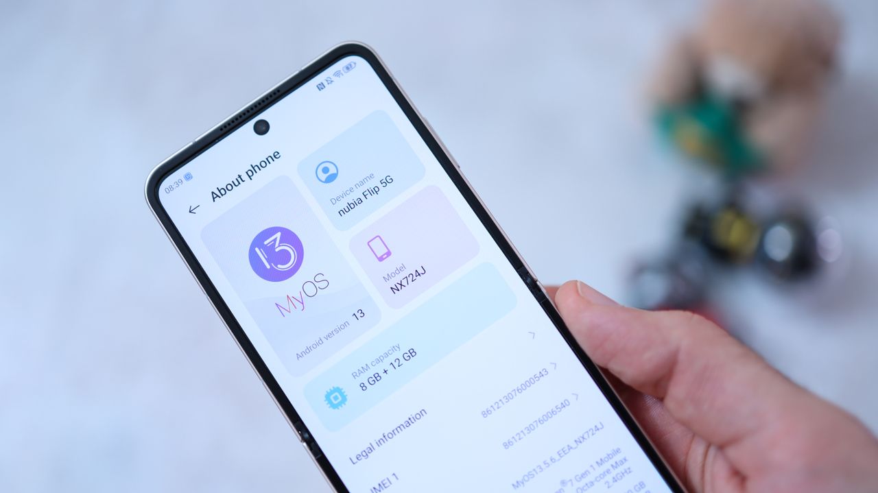 A photo of the Nubia Flip 5G