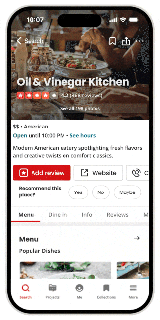 Yelp Assistant
