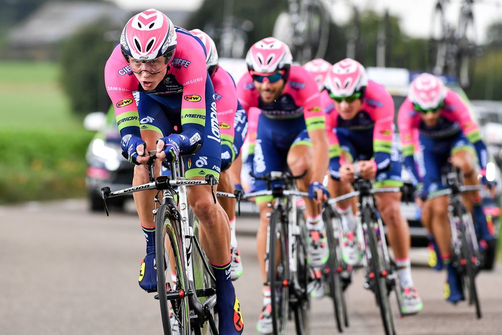 Lampre-Merida in action during stage 5 at the Eneco Tour