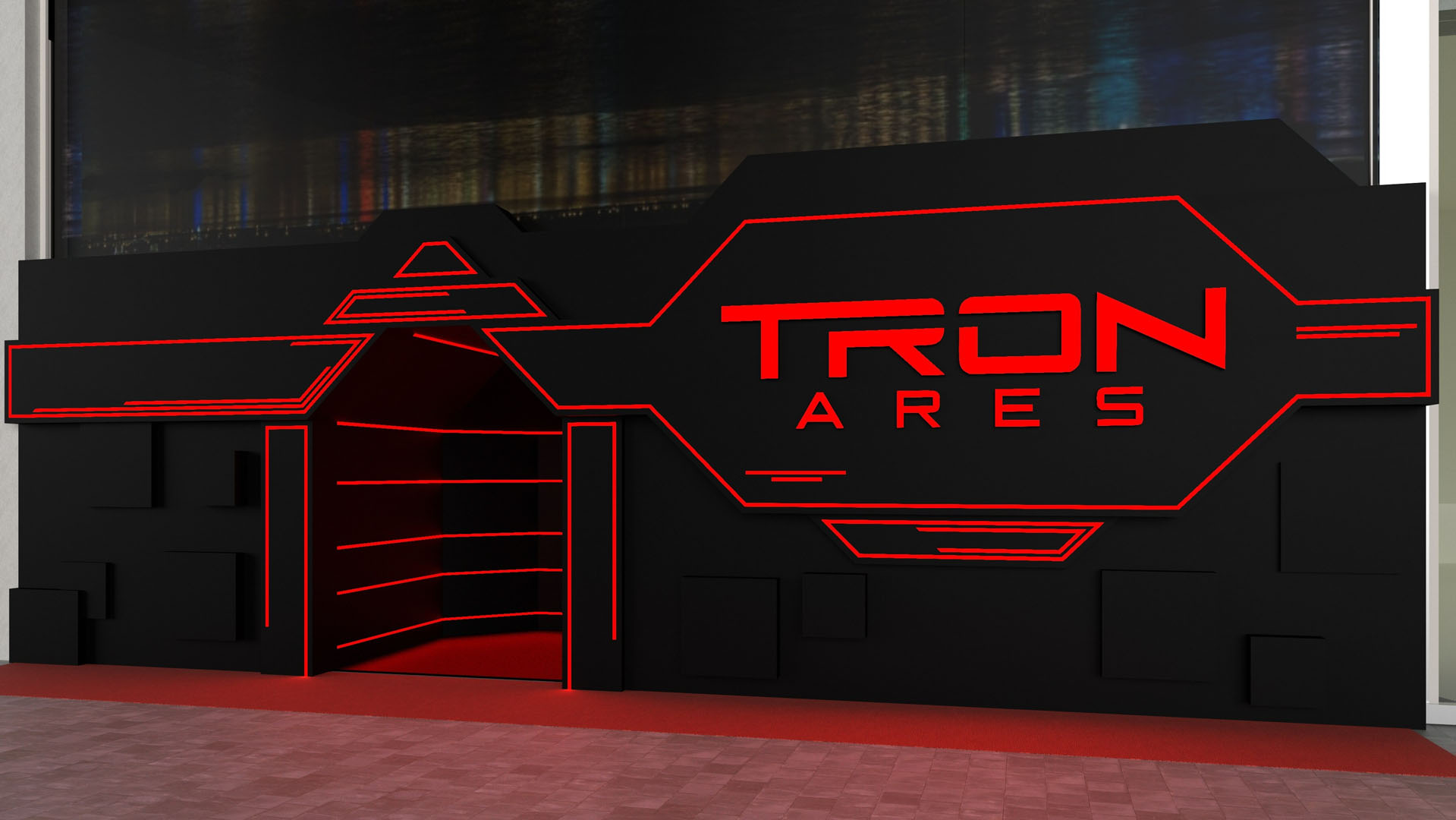 Tron: Ares immersive experience render.
