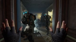 A screenshot form VR game Half-Life: Alyx