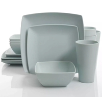 Gibson 16-Piece Melamine Reactive Glaze Dinnerware Set|Was $66.99, now $47.99