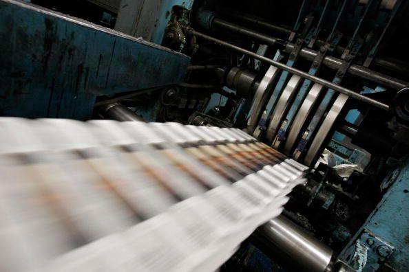 Newspaper press.