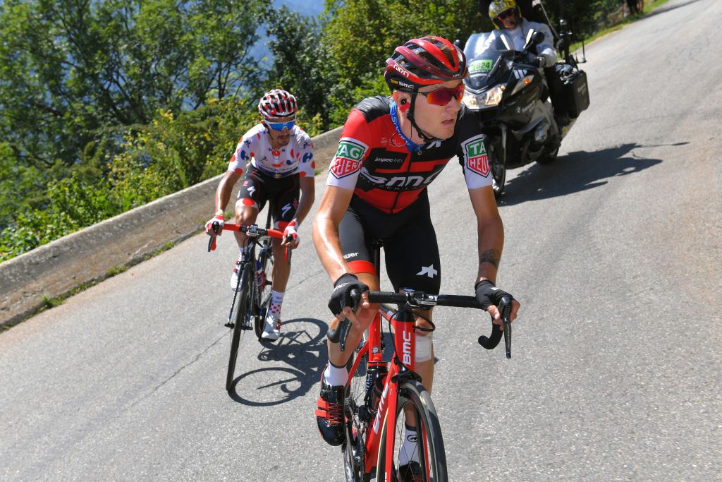 Tejay van Garderen and Julian Alaphilippe in the early breakaway