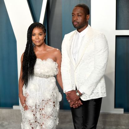 beverly hills, california february 09 gabrielle union and dwyane wade attend the 2020 vanity fair oscar party hosted by radhika jones at wallis annenberg center for the performing arts on february 09, 2020 in beverly hills, california photo by karwai tanggetty images