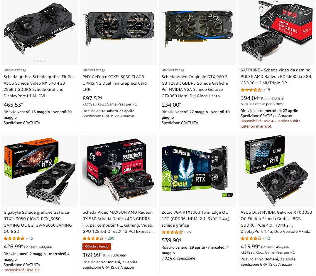 Disponibilità GPU