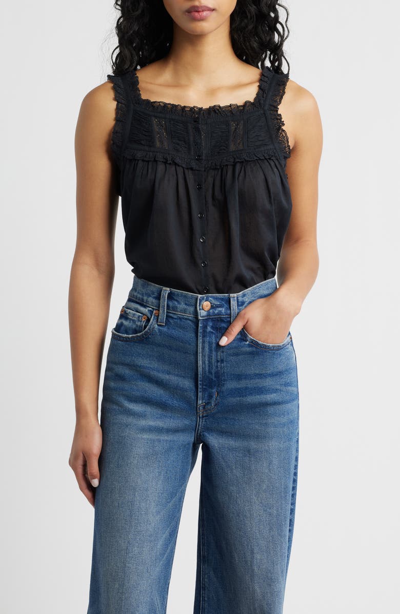 Fidella Lace Trim Top