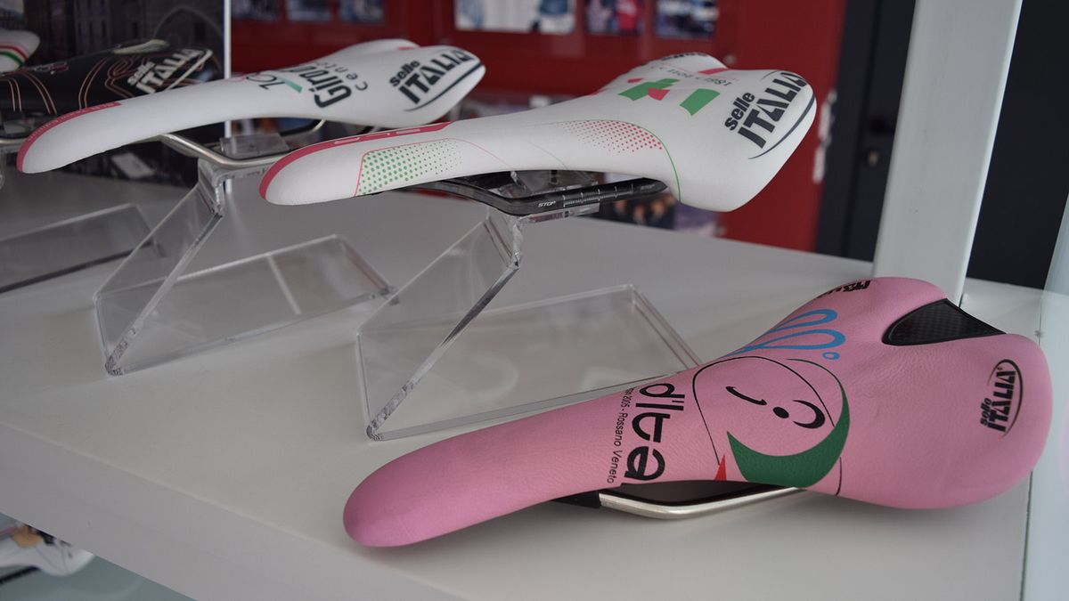 The Italian company has made an array of special edition Giro d'Italia saddles over the years