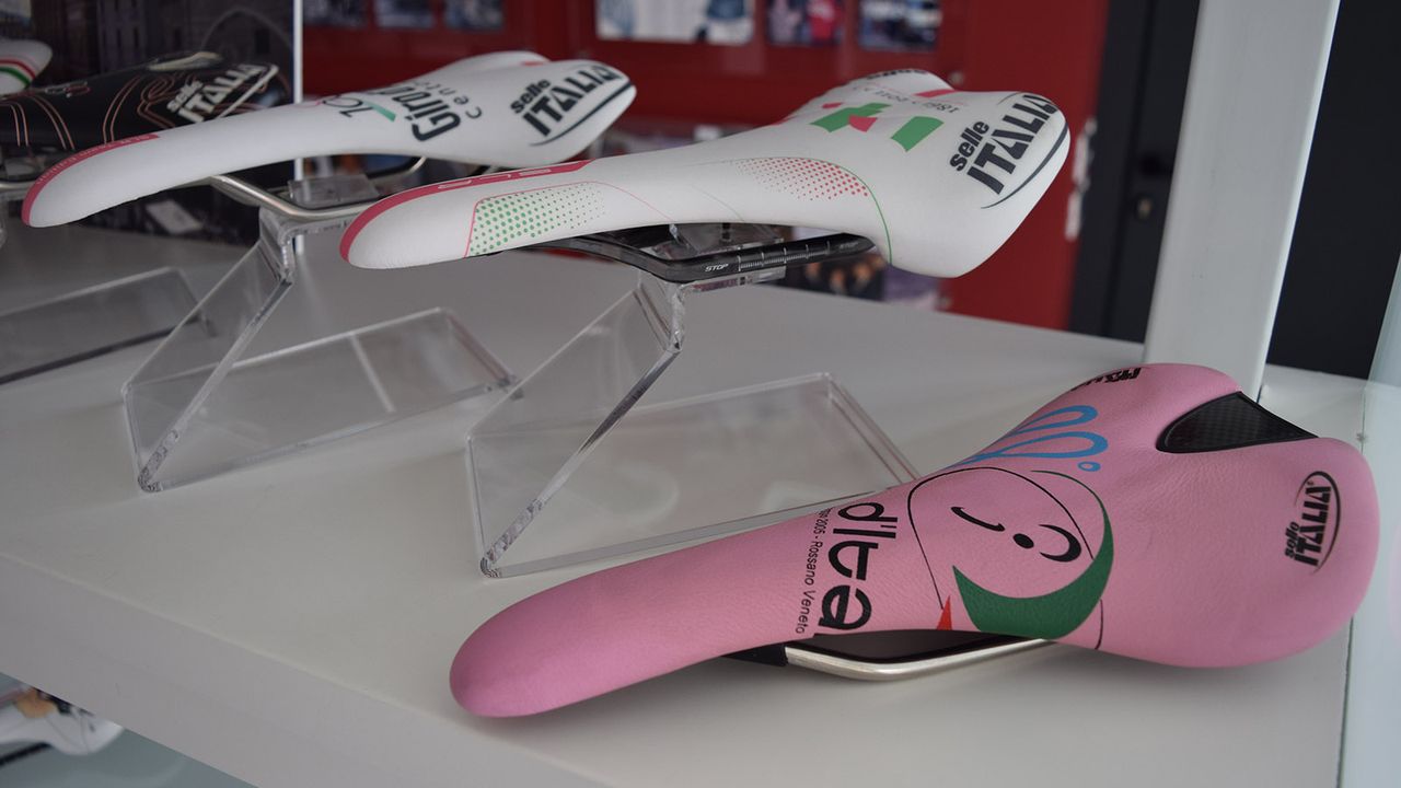 The Italian company has made an array of special edition Giro d'Italia saddles over the years