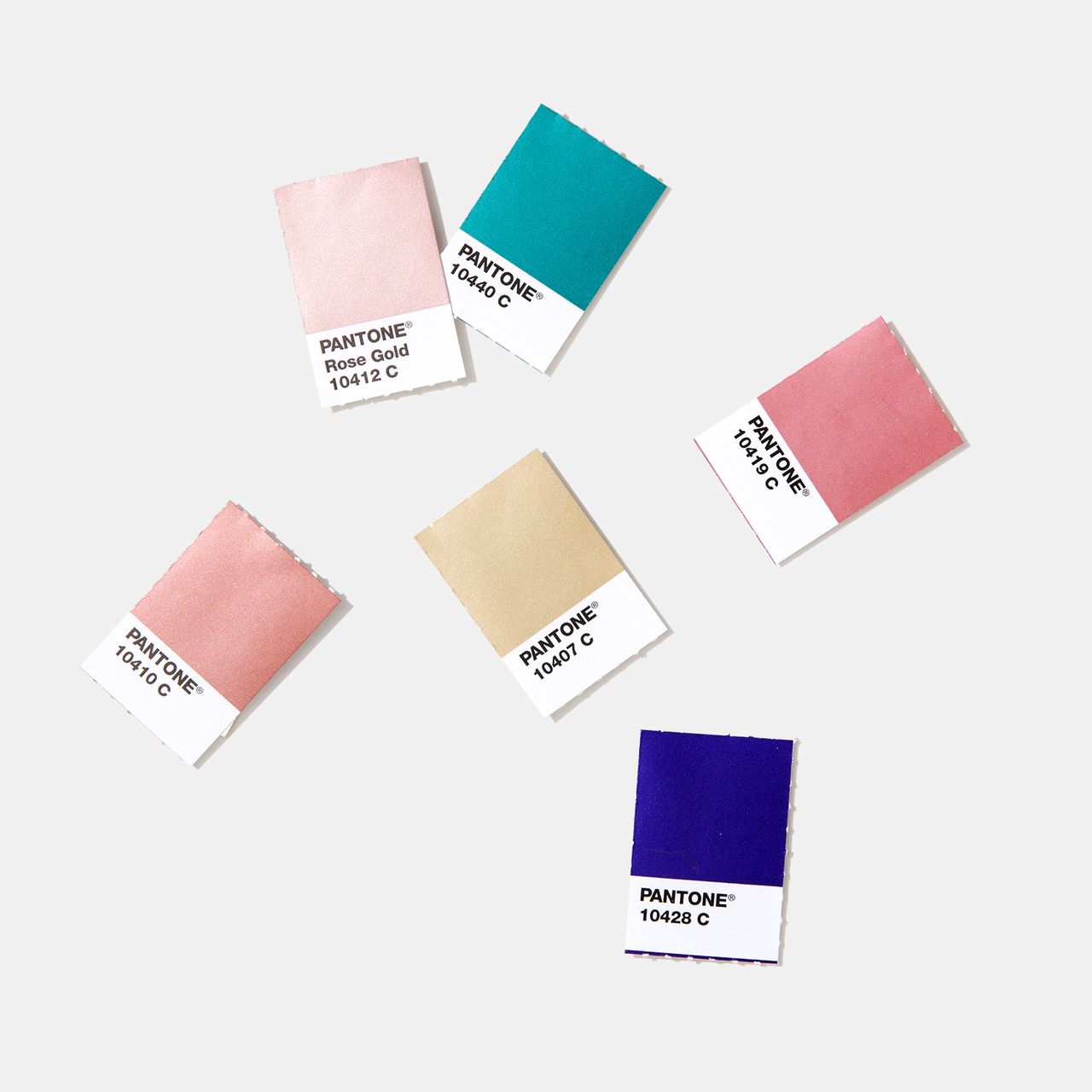 Each colour has its own coordinating number (because, Pantone)