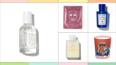 A selection of products from the Space NK Sale which includes brands like Malin + Goetz, 111 Skin, Aromatherapy Associates, Diptyque, Acqua Di Parma