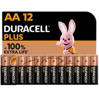 Duracell Plus AA Alkaline Batteries, 12-pack: £14.50£7.50 at Amazon