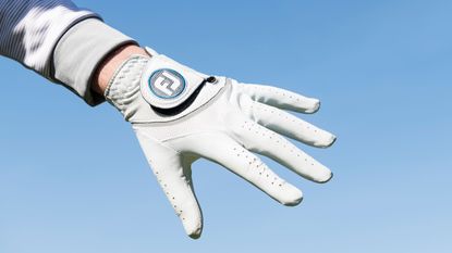 FootJoy glove pictured on hand