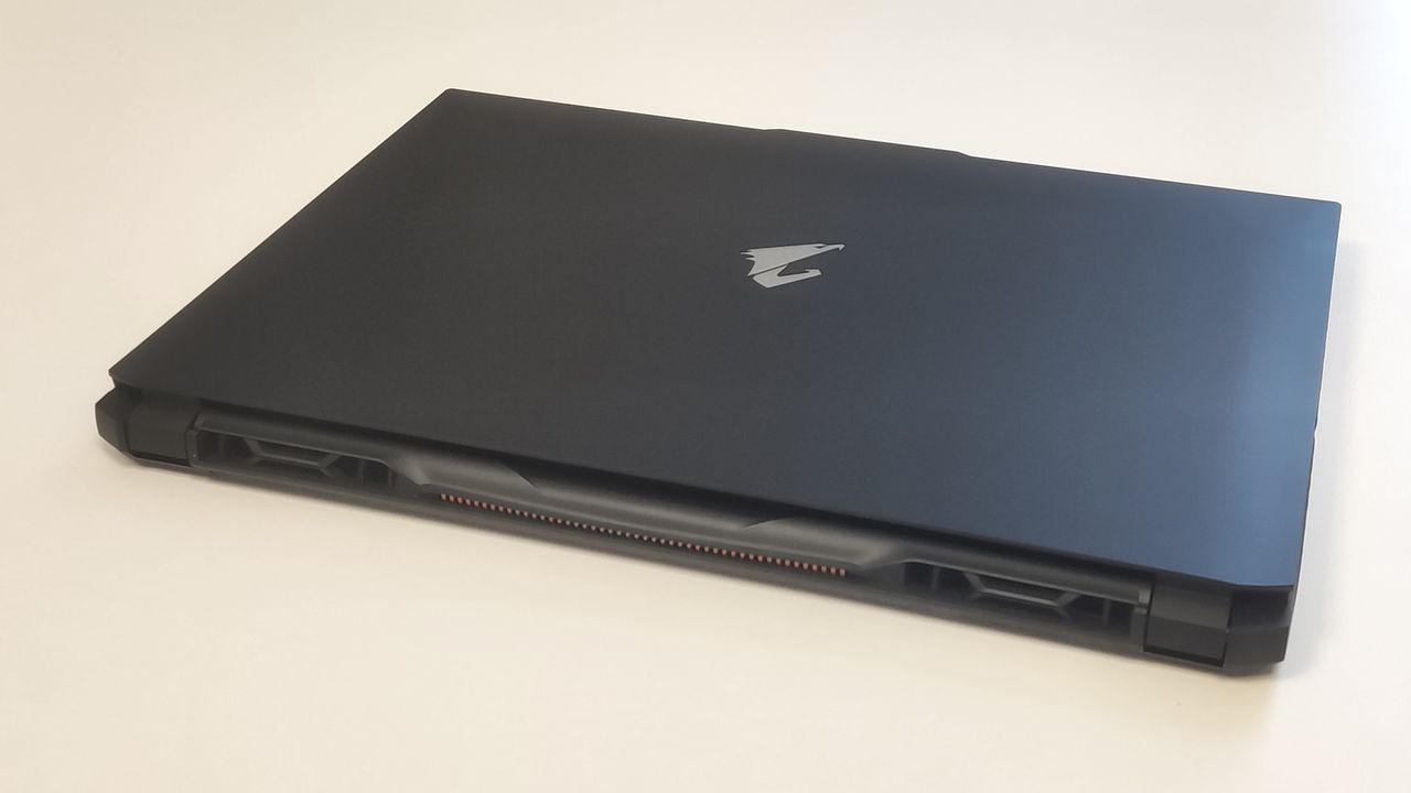 Gigabyte Aorus 17 XE4 on a desk