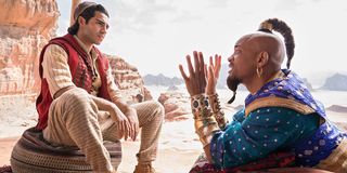 Mena Massoud and Will Smith in Aladdin 2019