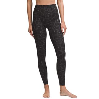 lululemon black leopard print align leggings