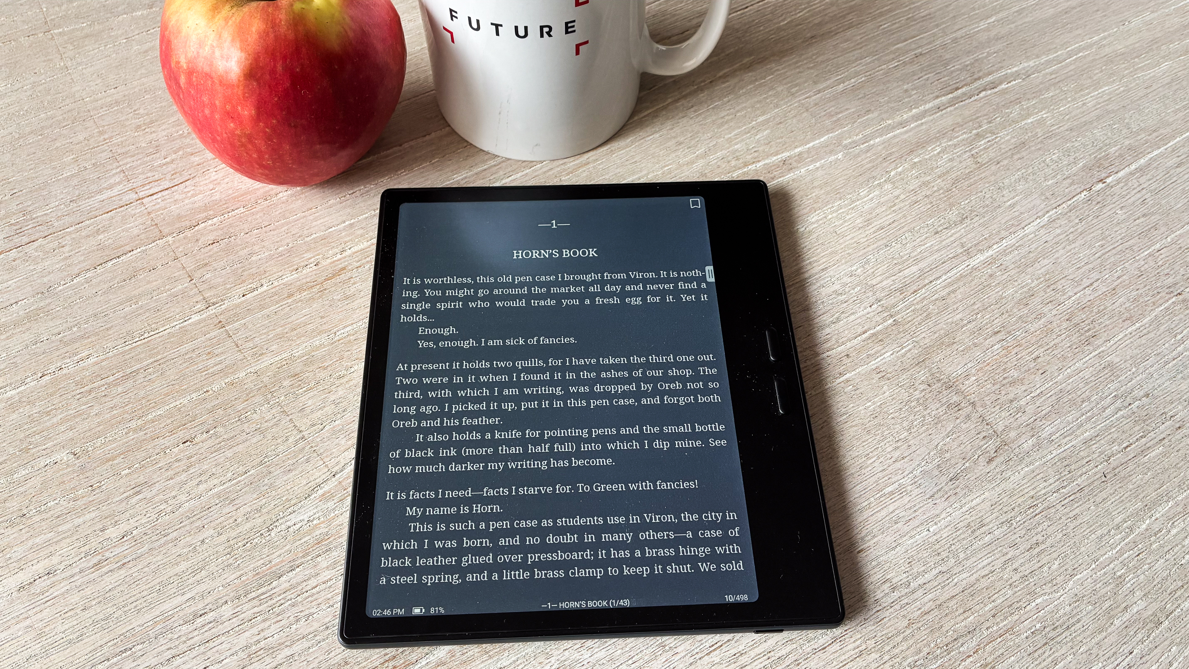 Dark mode on the Boox Go Color 7 Gen II ereader