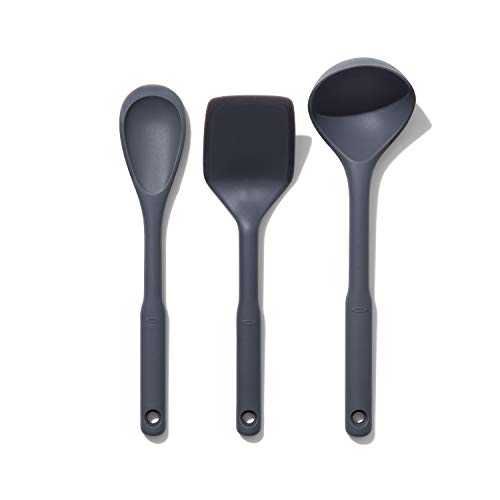 Oxo Good Grips 3-Piece Silicone Utensil Set, Gray, One Size