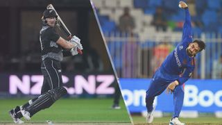 Martin Guptill of New Zealand and Rashid Khan of Afghanistan could both feature in the New Zealand vs Afghanistan live stream