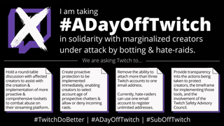promo of #ADayOffTwitch