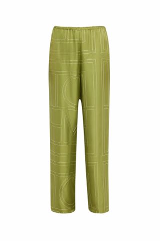  Monogram Silk Pajama Bottoms