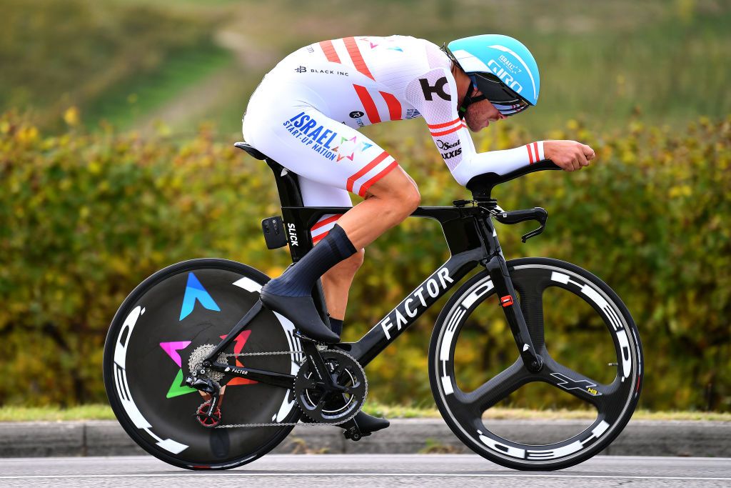 Matthias Brandle during stage 14 time trial at the Giro d'Italia