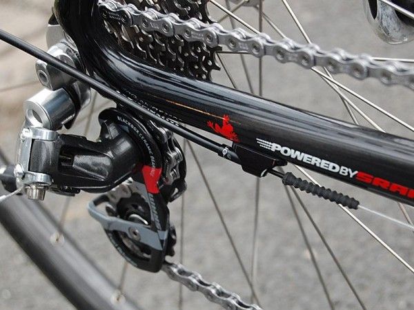 Sealed derailleur cables and housing from Gore keep road grime from interfering with shift performance.
