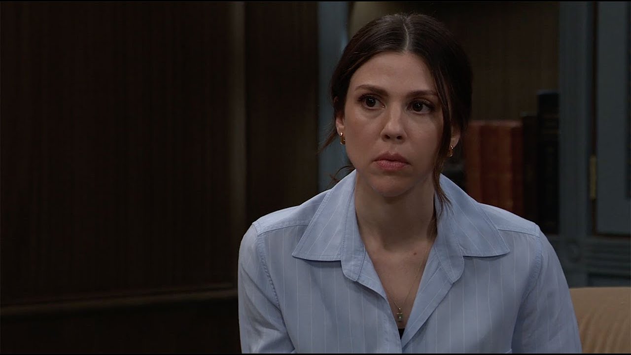 Kate Mansi as Kristina upset in General Hospital 