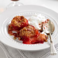 Baked Amaretti Plums recipe-Plum recipes-recipe ideas-new recipes-woman and home