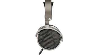 Audeze MM-100 headphones in profile on white background