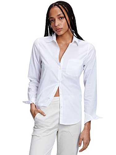 Gap Womens Classic Shirt Optic White M