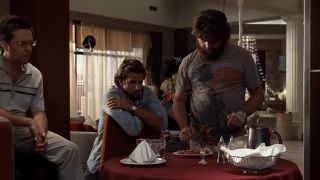 Bradley Cooper, Ed Helms, Zach Galifianakis in The Hangover