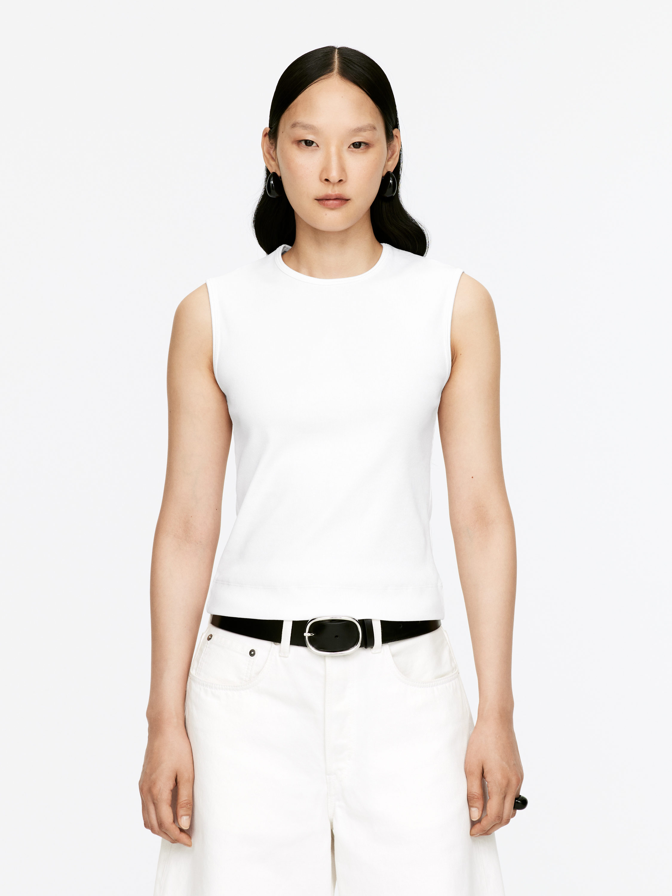 Rib Tank Top – White – Women – Arket Gb