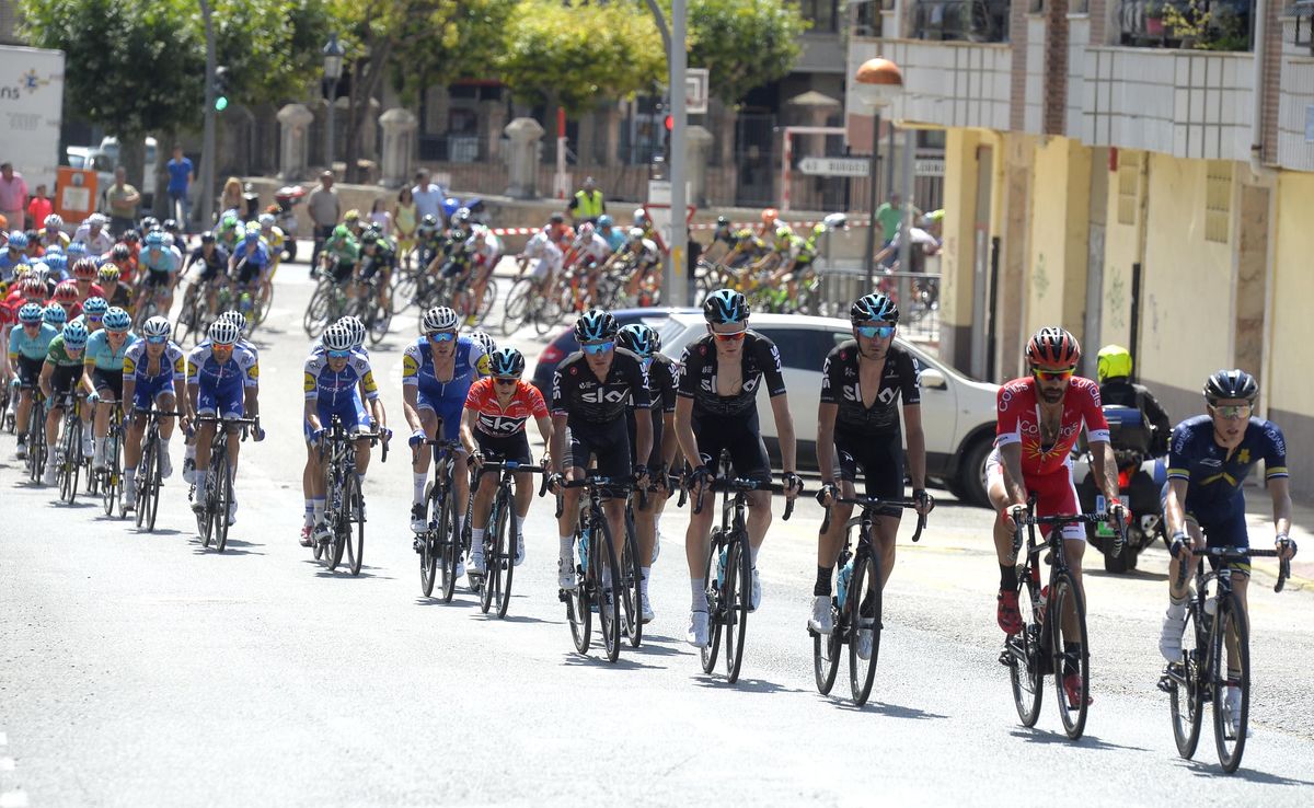 Aqua Blue Sport and Cofidis helped out with the pace making
