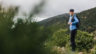 Woman hiking in Corsica