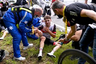 Marc Hirschi separates shoulder in stage 1 crash at the Tour de France